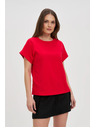Moodo Damen-Baumwoll-T-Shirt Moodo – rot