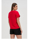 Moodo Damen-Baumwoll-T-Shirt Moodo – rot