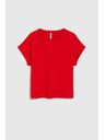Moodo Damen-Baumwoll-T-Shirt Moodo – rot