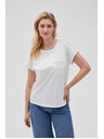 Moodo Damen-T-Shirt mit Tasche Moodo – weiß