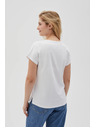 Moodo Damen-T-Shirt mit Tasche Moodo – weiß