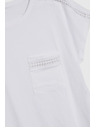 Moodo Damen-T-Shirt mit Tasche Moodo – weiß