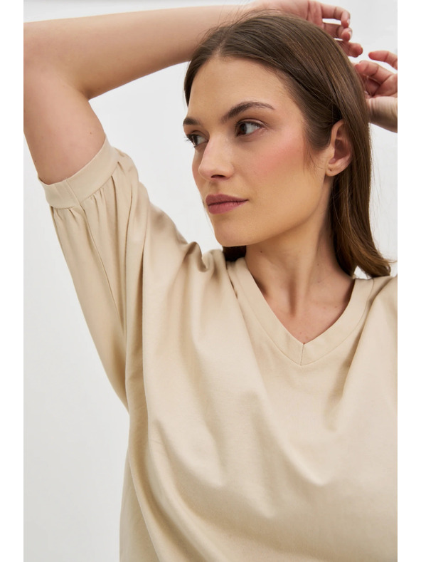 Moodo Damen-T-Shirt Moodo mit Ballonärmeln