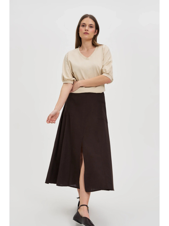 Moodo Damen-T-Shirt Moodo mit Ballonärmeln