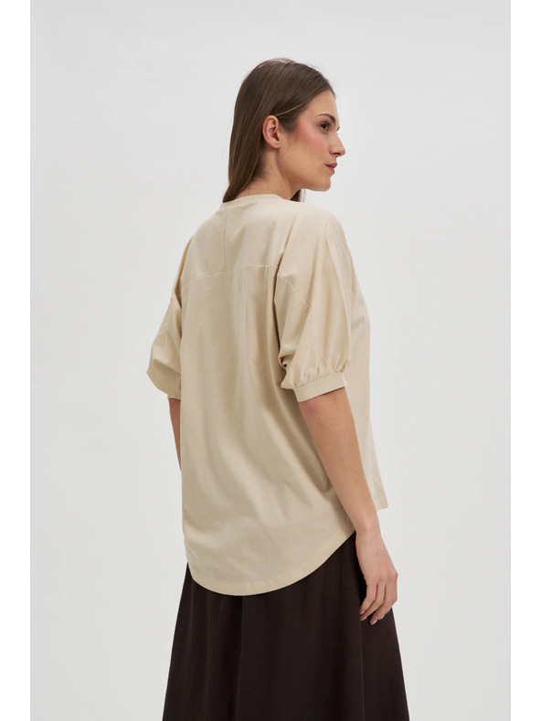 Moodo Damen-T-Shirt Moodo mit Ballonärmeln