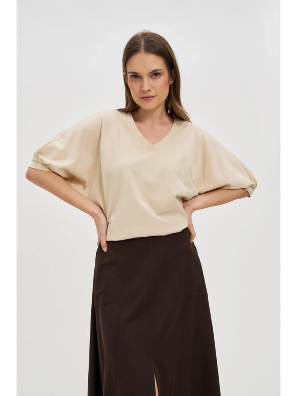 Moodo Damen-T-Shirt Moodo mit Ballonärmeln