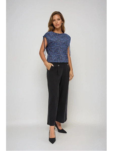 Moodo Damen-T-Shirt mit Kordelzug