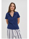 Moodo Blaues Damen-Polo-T-Shirt