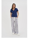Moodo Blaues Damen-Polo-T-Shirt