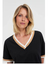 Moodo Damen-T-Shirt Moodo – schwarz