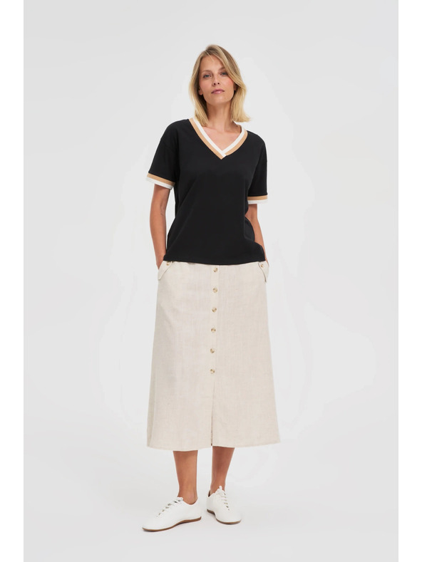 Moodo Damen-T-Shirt Moodo – schwarz