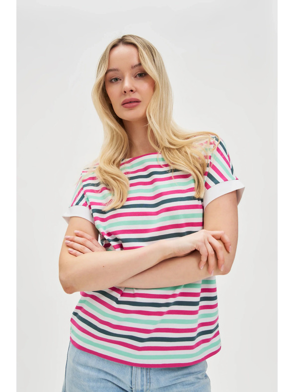 Moodo Damen gestreiftes Shirt Moodo