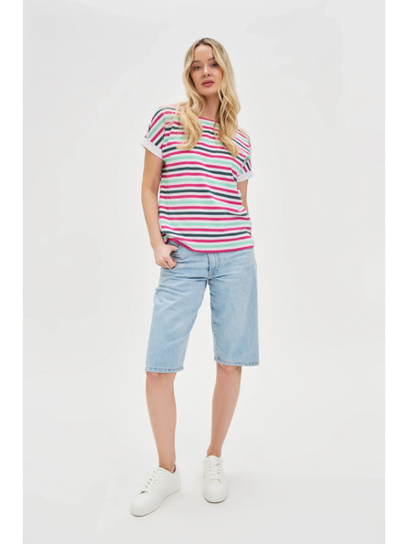 Moodo Damen gestreiftes Shirt Moodo