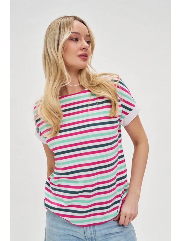 Moodo Damen gestreiftes Shirt Moodo