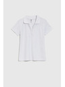 Moodo Weißes Damen-Polo-T-Shirt