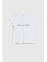 Moodo Damen-Baumwoll-T-Shirt Moodo – weiß