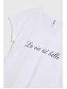 Moodo Damen-Baumwoll-T-Shirt Moodo – weiß