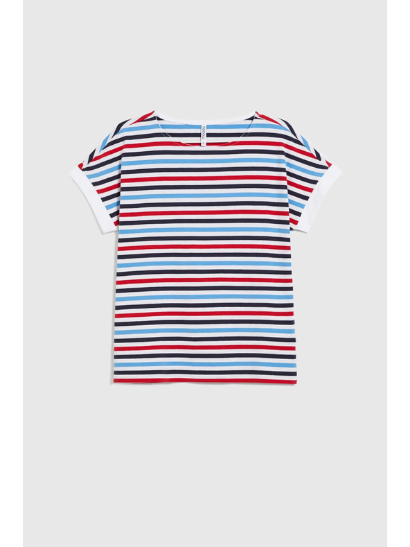 Moodo Gestreiftes Damen-T-Shirt