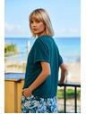 Moodo Damen-Top mit Tasche Moodo