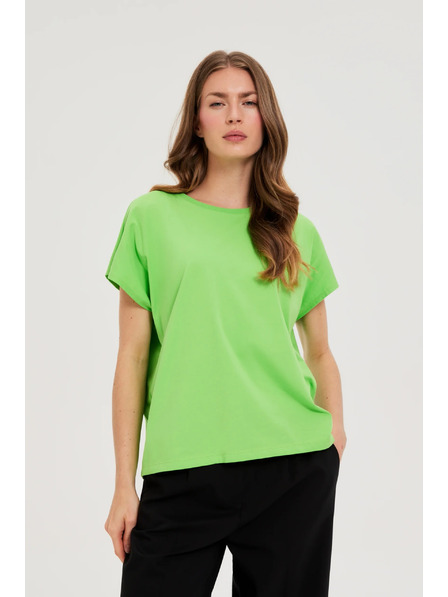 Moodo Damen-Baumwoll-T-Shirt Moodo – hellgrün