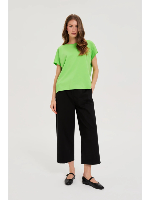 Moodo Damen-Baumwoll-T-Shirt Moodo – hellgrün