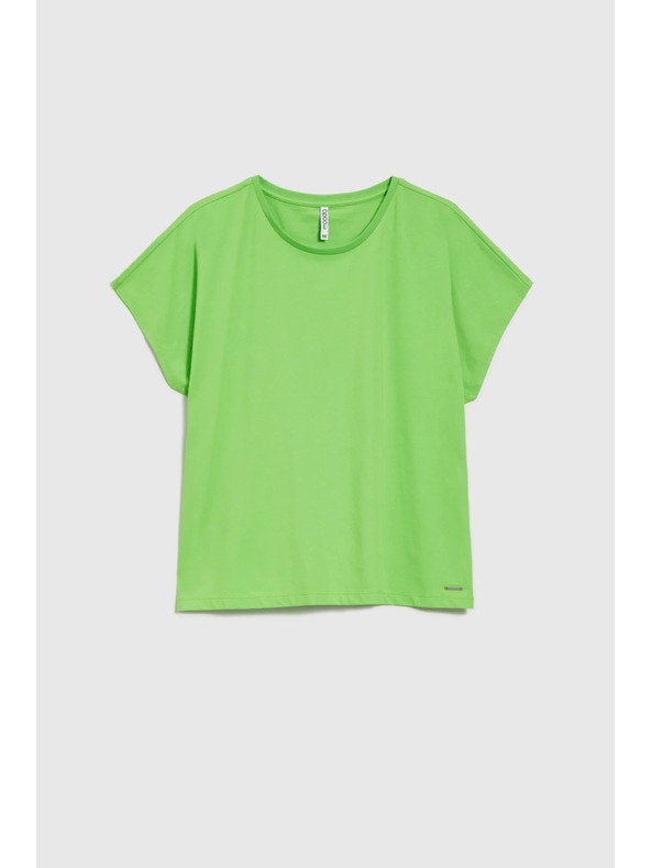 Moodo Damen-Baumwoll-T-Shirt Moodo – hellgrün