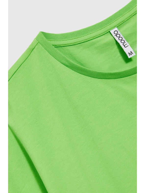 Moodo Damen-Baumwoll-T-Shirt Moodo – hellgrün