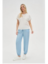 Moodo Damen-Top mit Tasche - weiß