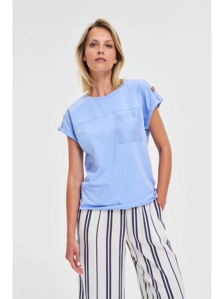 Moodo Damen-T-Shirt Moodo – hellblau