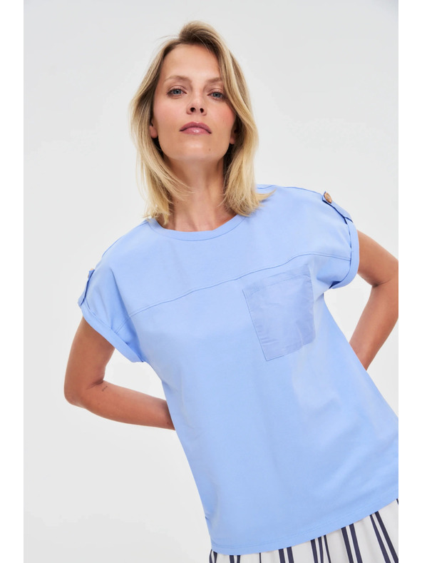 Moodo Damen-T-Shirt Moodo – hellblau