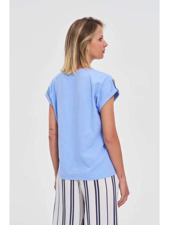 Moodo Damen-T-Shirt Moodo – hellblau