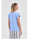 Moodo Damen-T-Shirt Moodo – hellblau
