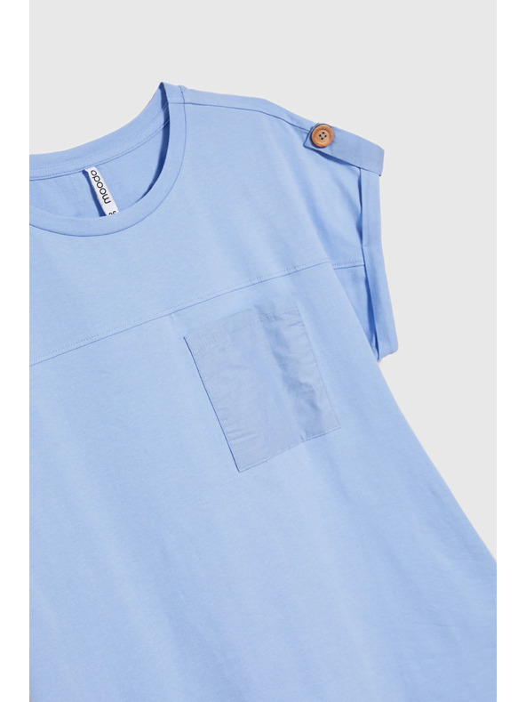 Moodo Damen-T-Shirt Moodo – hellblau