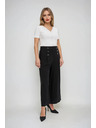 Moodo Weißes Damen-T-Shirt mit Knöpfen