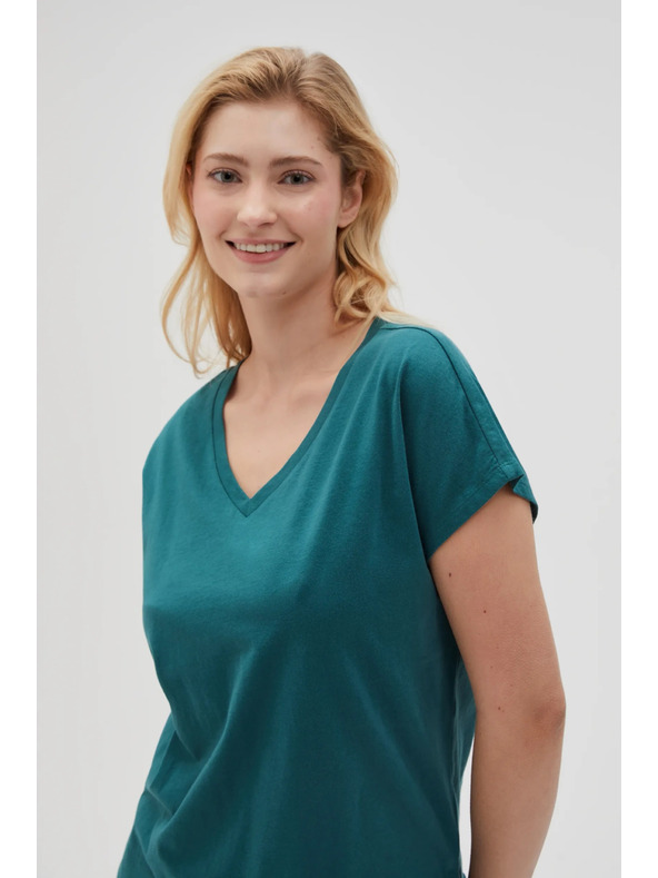 Moodo Damen-T-Shirt Moodo – petrolblau