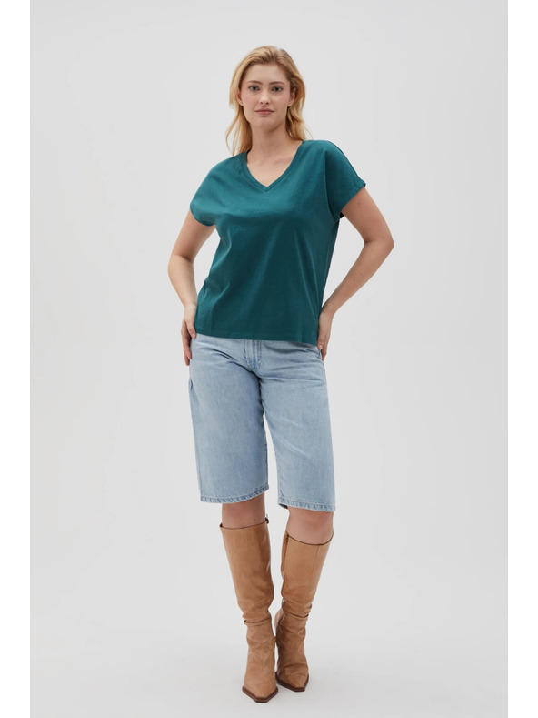 Moodo Damen-T-Shirt Moodo – petrolblau