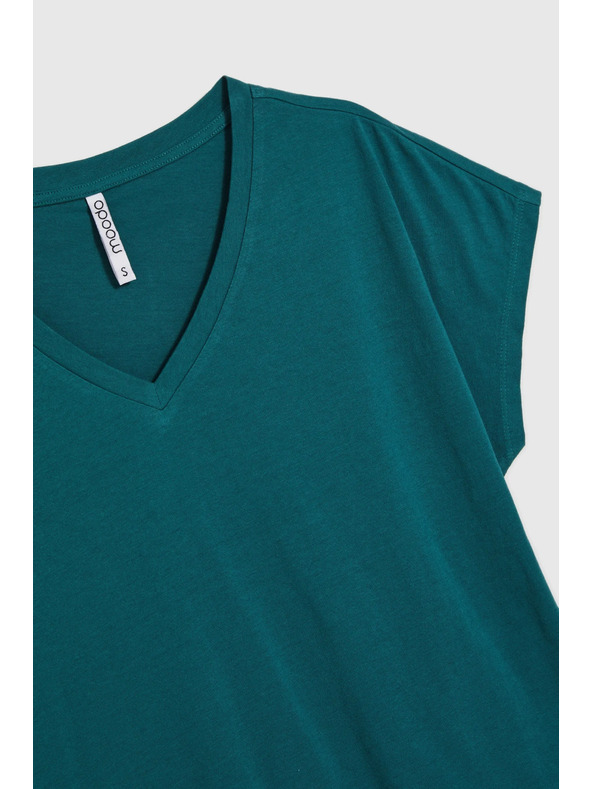 Moodo Damen-T-Shirt Moodo – petrolblau