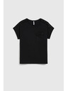 Moodo Damen-T-Shirt mit Perlen von Moodo – schwarz