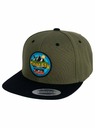 Meatfly Meatfly Basecap Flanker Snapback Adventure Olive/Schwarz