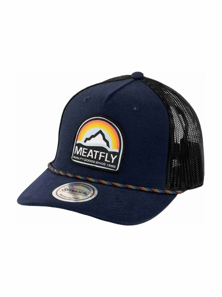 Meatfly Meatfly Basecap Hawkye Trucker Navy Blau Regenbogen | Blau |