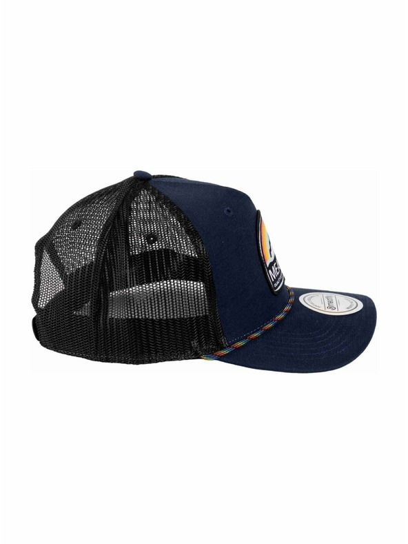 Meatfly Meatfly Basecap Hawkye Trucker Navy Blau Regenbogen | Blau |