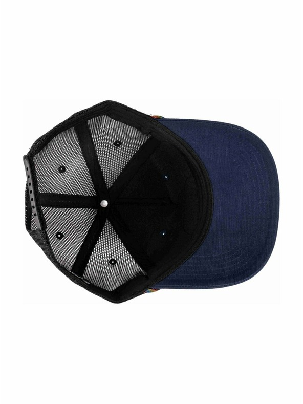 Meatfly Meatfly Basecap Hawkye Trucker Navy Blau Regenbogen | Blau |