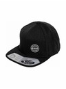 Meatfly Meatfly Basecap Gruman Premium Snapback Weiß Rund / Schwarz | Schwarz |