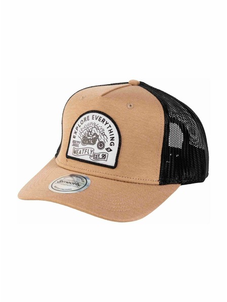 Meatfly Meatfly Basecap Corey Trucker Beige Explore | Schwarz |