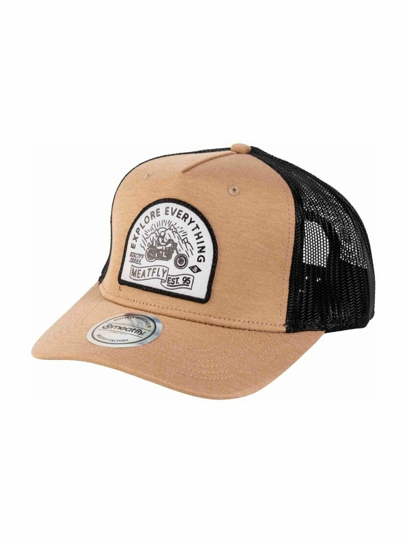 Meatfly Meatfly Basecap Corey Trucker Beige Explore | Schwarz |