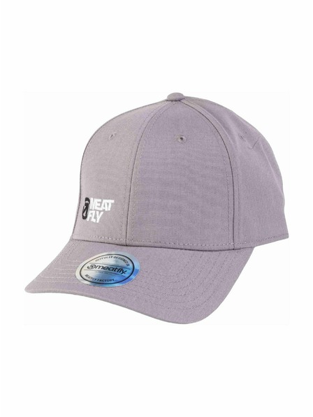 Meatfly Meatfly Basecap Dustin Flexfit Recycled Grau / Weiß Decent Revital | Grau | Größe