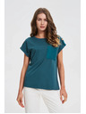 Moodo Damen-T-Shirt Moodo – petrolblau