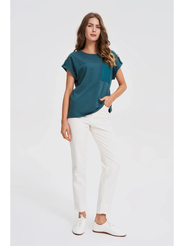 Moodo Damen-T-Shirt Moodo – petrolblau