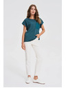 Moodo Damen-T-Shirt Moodo – petrolblau
