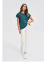 Moodo Damen-T-Shirt Moodo – petrolblau